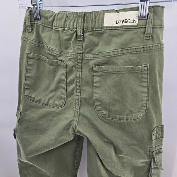 Lovegen Green Cargo Ulility Military Style Pants Size 3/27 Juniors - Picture 15 of 15